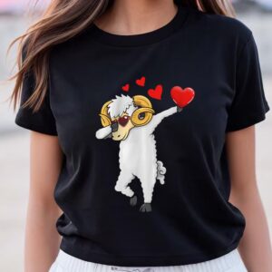 Valentines Womens Shirts Funny Goat Turtle Funny Dab Dance Valentine Day Goat Lover T Shirts 1