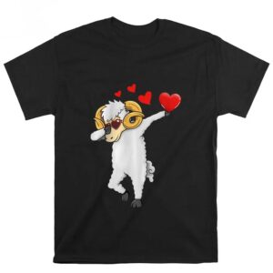 Valentines Womens Shirts Funny Goat Turtle Funny Dab Dance Valentine Day Goat Lover T Shirts 3