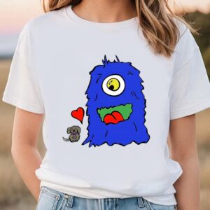 Valentines Womens Shirts Funny Monster Love Puppy And Monster Valentine Shirt 1