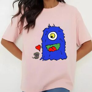 Valentines Womens Shirts Funny Monster Love Puppy And Monster Valentine Shirt 3