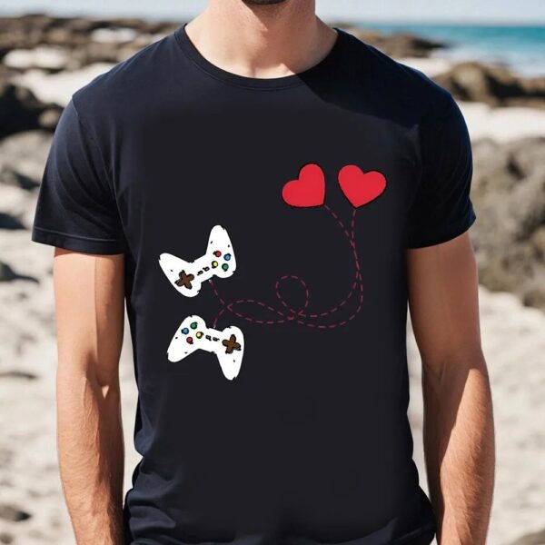 Valentines Womens Shirts, Gamer Shirt Valentines Day Shirt Controller Shirt