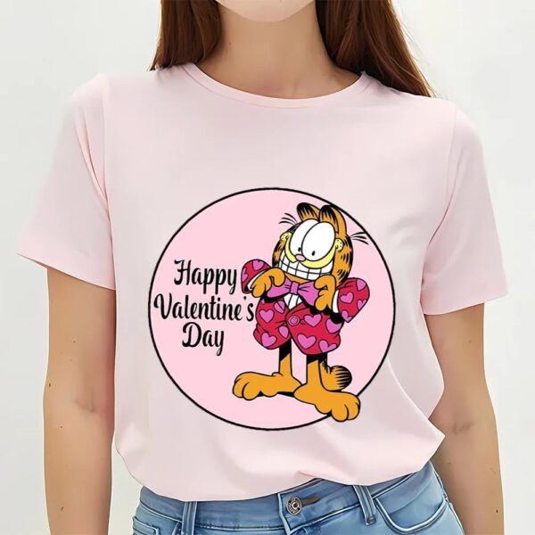 Valentines Womens Shirts, Garfield Happy Valentine’s Day Shirt