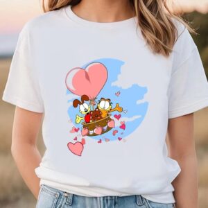 Valentines Womens Shirts Garfield Happy Valentines T shirt Cute Gift For Couple 2