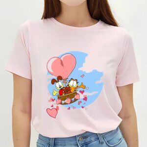 Valentines Womens Shirts Garfield Happy Valentines T shirt Cute Gift For Couple 3