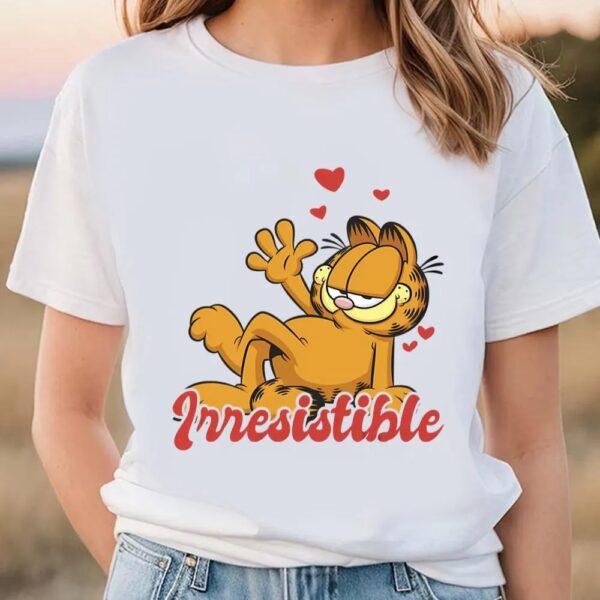 Valentines Womens Shirts, Garfield Irresistible Valentine T-Shirt