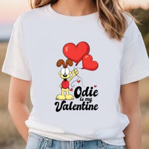 Valentines Womens Shirts Garfield Odie Is My Valentine T shirt 1