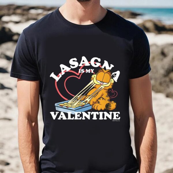 Valentines Womens Shirts, Garfield Valentine’s Day Lasagna Is My Valentine T-Shirt