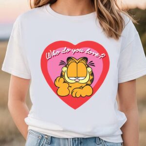 Valentines Womens Shirts Garfields Valentine Who Do You Love Valentine Shirt 1