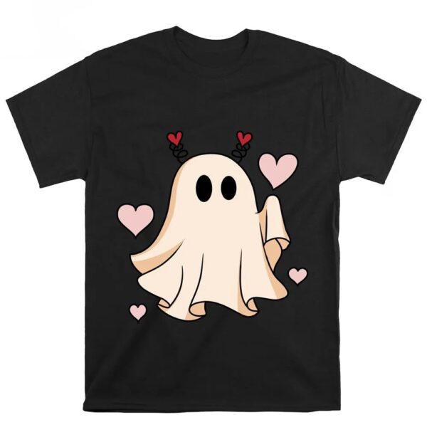 Valentines Womens Shirts, Ghost Retro Valentines Day T-Shirt