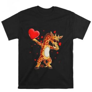 Valentines Womens Shirts Giraffe Lover Turtle Funny Dab Dance Valentine Day Giraffe Lover T Shirts 3