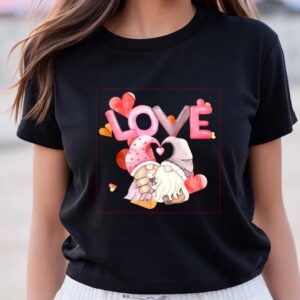 Valentines Womens Shirts Gnomes In Frame Valentine T Shirt 3