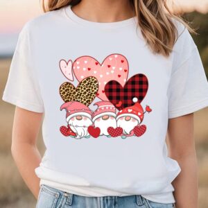 Valentines Womens Shirts Gnomies Hearts Love Valentines Day Happy Valentines Day T Shirt 1