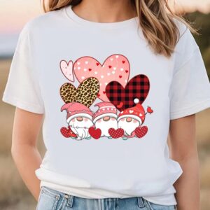 Valentines Womens Shirts Gnomies Hearts Love Valentines Day Happy Valentines Day T Shirt 2