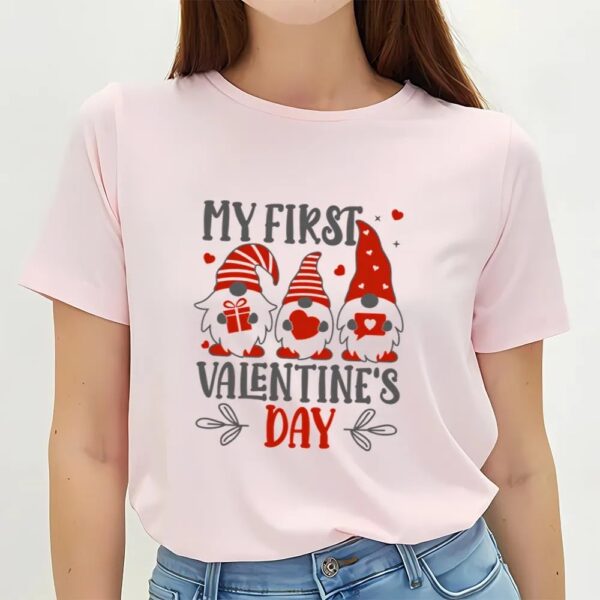 Valentines Womens Shirts, Gome My First Valentine Day T-Shirt