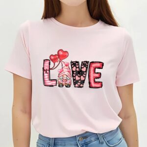 Valentines Womens Shirts Love Heart Gnome Valentine Day T Shirt 3