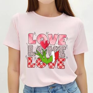 Valentines Womens Shirts Love Heart Grinchs Valentine Day Shirt 3