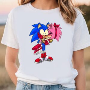 Valentines Womens Shirts Love Or In Love Amy Rose And Sonic Valentines T shirt 1