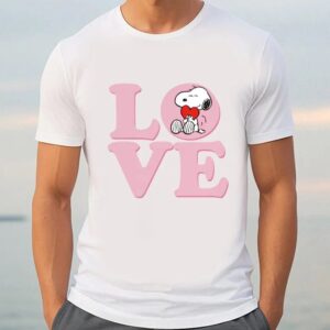 Valentines Womens Shirts Love Snoopy Valentine T Shirt 3