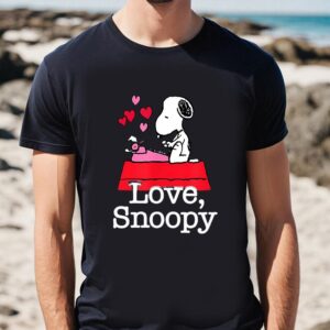 Valentines Womens Shirts, Love Snoopy…