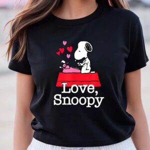 Valentines Womens Shirts Love Snoopy Valentines T Shirt Snoopy Valentine Merch Funny Valentine T Shirt 3