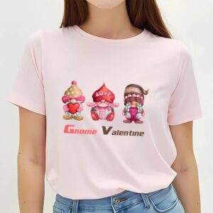 Valentines Womens Shirts Love The Gnome Shirt Valentines Day T shirt 3