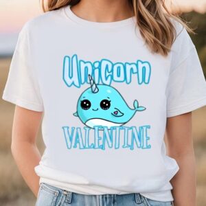 Valentines Womens Shirts Magical Unicorn Valentines Day Love T Shirt 1