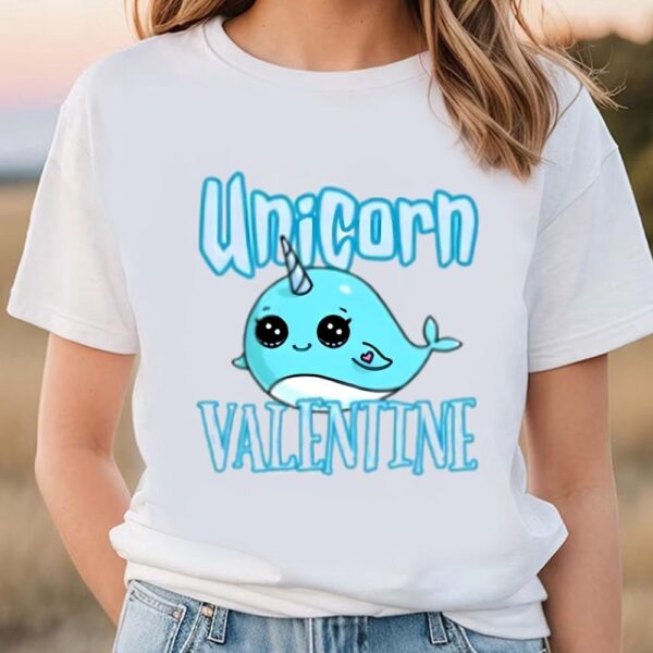 Valentines Womens Shirts, Magical Unicorn Valentines Day Love T-Shirt