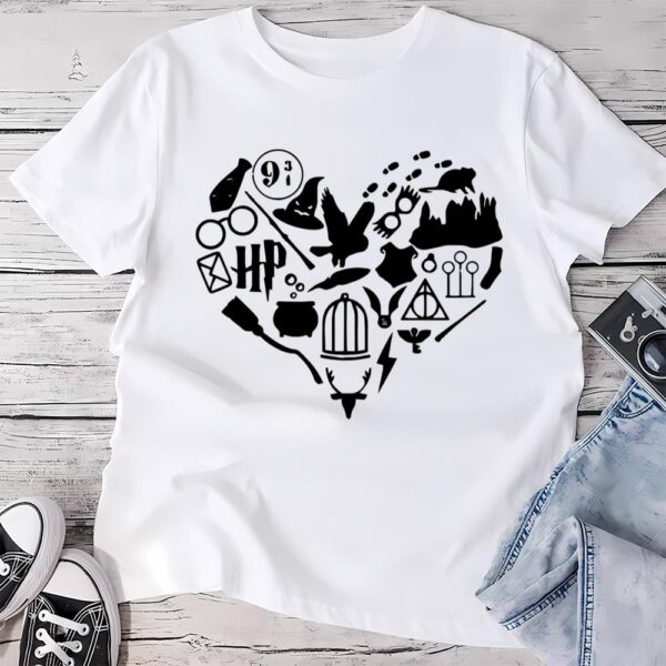 Valentines Womens Shirts, Magical Witches Harry Potter Characters Valentine Shirt