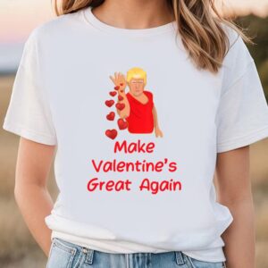 Valentines Womens Shirts Make Valentines Day Great Again Cupid Trump Bae T Shirt 1