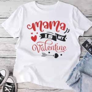 Valentines Womens Shirts Mama Is My Valentine Toddler T shirt 1