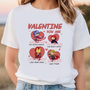 Valentines Womens Shirts Marvel Avengers Valentine Shirt 1