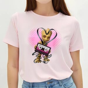 Valentines Womens Shirts Marvel Guardians Of The Galaxy Groot Valentines T shirt 3