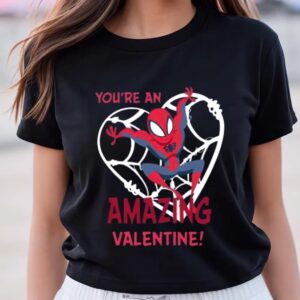 Valentines Womens Shirts Marvel Spiderman Youre An Amazing Valentine Shirt 3