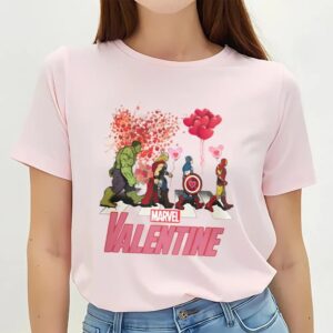 Valentines Womens Shirts Marvel Valentine Sweatshirt Avengers Bbey Road Unisex T shirt 3