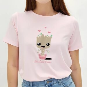 Valentines Womens Shirts Marvel Valentines Day Groot Let Love Grow T Shirt 3