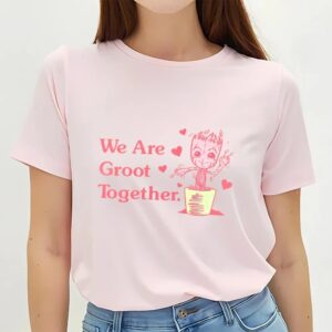 Valentines Womens Shirts Mens Marvel We Are Groot Together Valentine T shirt 3