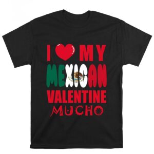 Valentines Womens Shirts Mexican Valentines Day Gift T shirt For Lover 2