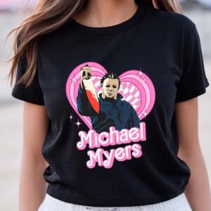 Valentines Womens Shirts Michael Myers Pink Dolls Valentine Shirt 3