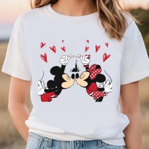 Valentines Womens Shirts Mickey Minnie Happy Valentines Day Shirt 3