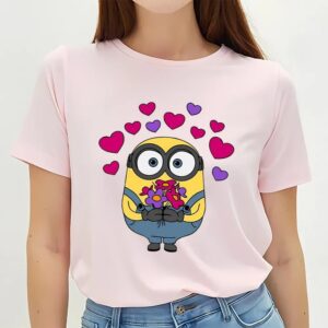 Valentines Womens Shirts Minion Happy Valentine Day Shirt 3