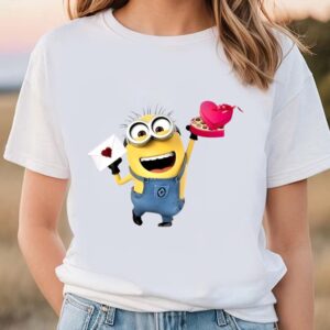 Valentines Womens Shirts Minion With Gift Valentines Days T shirts 1