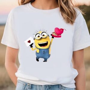 Valentines Womens Shirts Minion With Gift Valentines Days T shirts 2