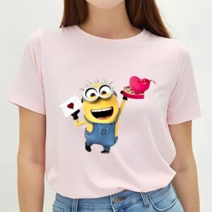 Valentines Womens Shirts Minion With Gift Valentines Days T shirts 3