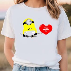 Valentines Womens Shirts Minions Cupid Happy Valentines Day Shirt 1