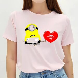 Valentines Womens Shirts Minions Cupid Happy Valentines Day Shirt 3