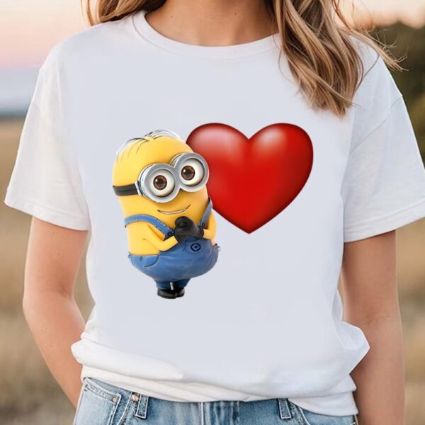 Valentines Womens Shirts, Minions Happy Valentine Day Shirt