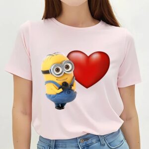 Valentines Womens Shirts Minions Happy Valentine Day Shirt 3