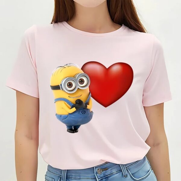 Valentines Womens Shirts, Minions Happy Valentine Day Shirt