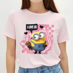 Valentines Womens Shirts Minions Valentines Day I Love Us T Shirt 3