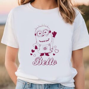 Valentines Womens Shirts Minions Valentines Day Tom Says Bello T Shirt 1